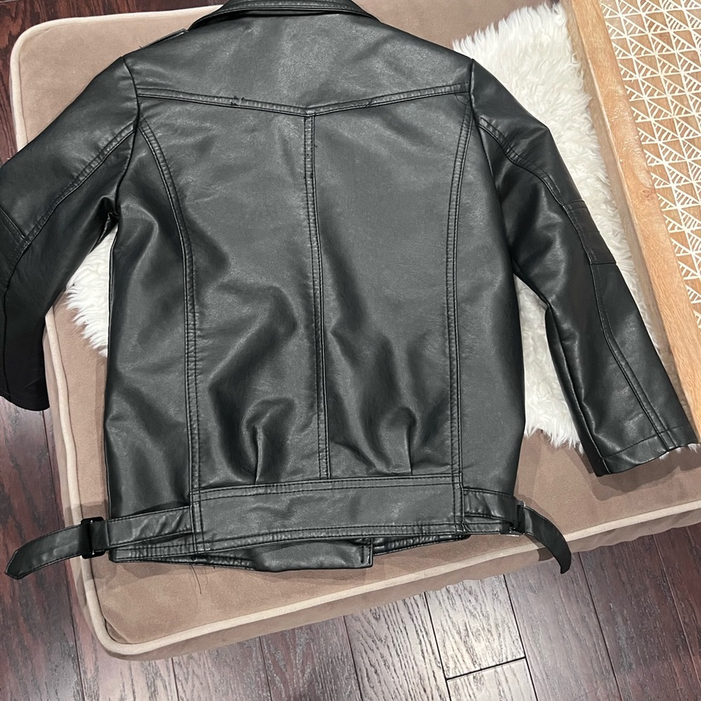 Kids faux leather jacket